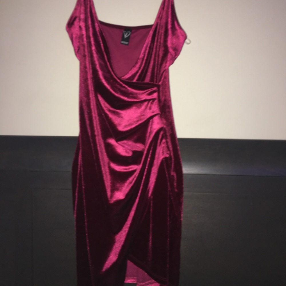 A mini dress
